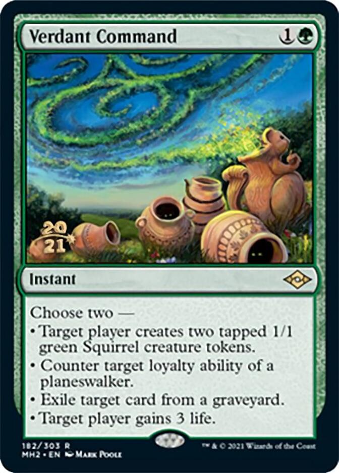 Verdant Command [Modern Horizons 2 Prerelease Promos] | Exor Games Summserside