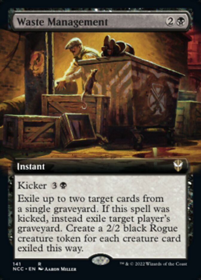 Waste Management (Extended Art) [Streets of New Capenna Commander] | Exor Games Summserside