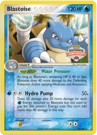 Blastoise (14/100) (National Championship Promo) [EX: Crystal Guardians] | Exor Games Summserside