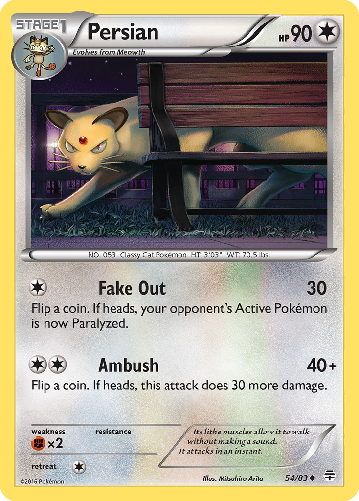 Persian (54/83) [XY: Generations] | Exor Games Summserside