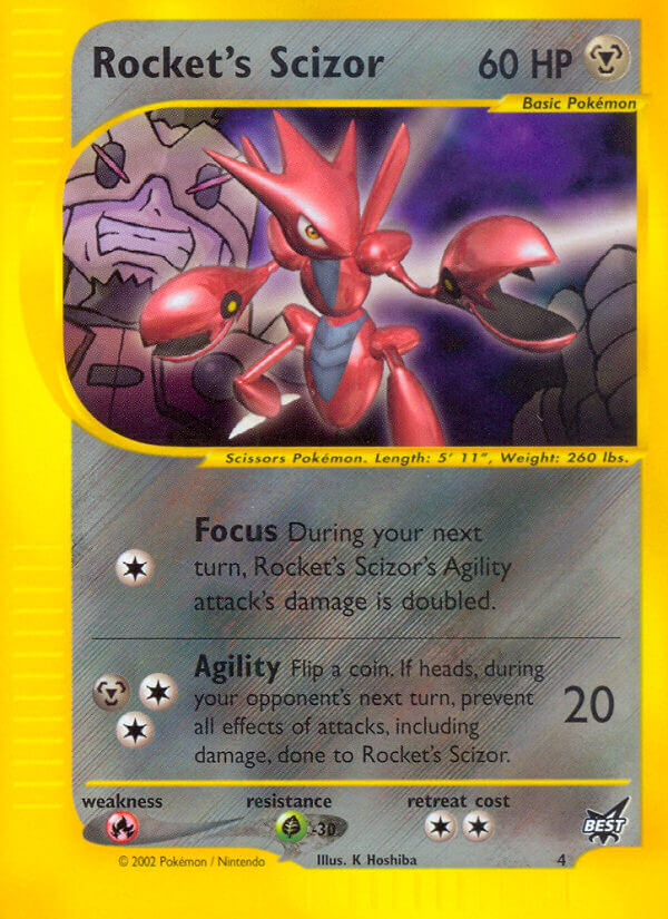 Rocket's Scizor (4) [Best of Promos] | Exor Games Summserside