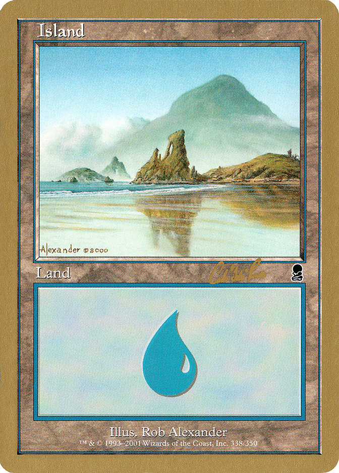 Island (cr338) (Carlos Romao) [World Championship Decks 2002] | Exor Games Summserside