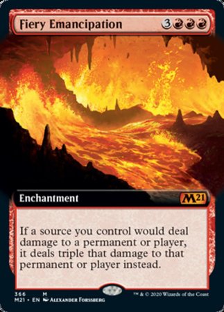 Fiery Emancipation (Extended Art) [Core Set 2021] | Exor Games Summserside