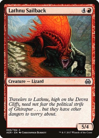 Lathnu Sailback [Aether Revolt] | Exor Games Summserside