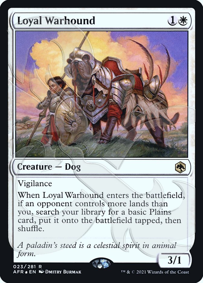 Loyal Warhound (Ampersand Promo) [Dungeons & Dragons: Adventures in the Forgotten Realms Promos] | Exor Games Summserside