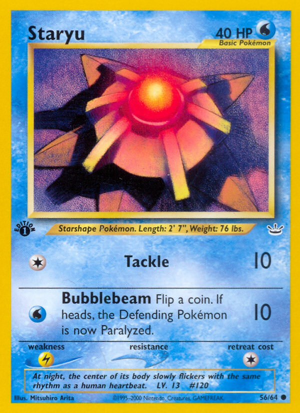 Staryu (56/64) [Neo Revelation 1st Edition] | Exor Games Summserside