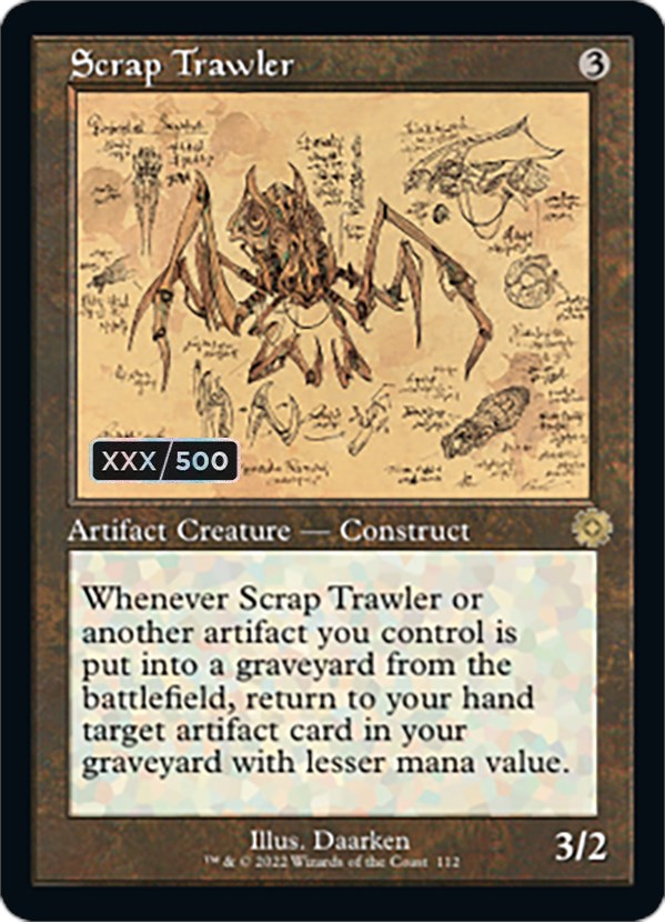 Scrap Trawler (Retro Schematic) (Serial Numbered) [The Brothers' War Retro Artifacts] | Exor Games Summserside