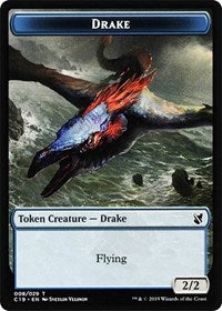 Drake // Human Double-sided Token [Commander 2019 Tokens] | Exor Games Summserside