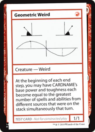 Geometric Weird (2021 Edition) [Mystery Booster Playtest Cards] | Exor Games Summserside