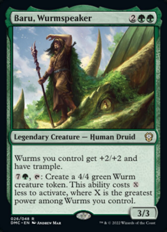 Baru, Wurmspeaker [Dominaria United Commander] | Exor Games Summserside