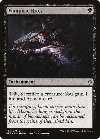 Vampiric Rites [Battle for Zendikar] | Exor Games Summserside
