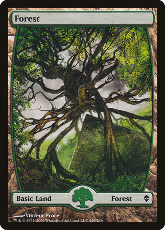 Forest (249) - Full Art [Zendikar] | Exor Games Summserside