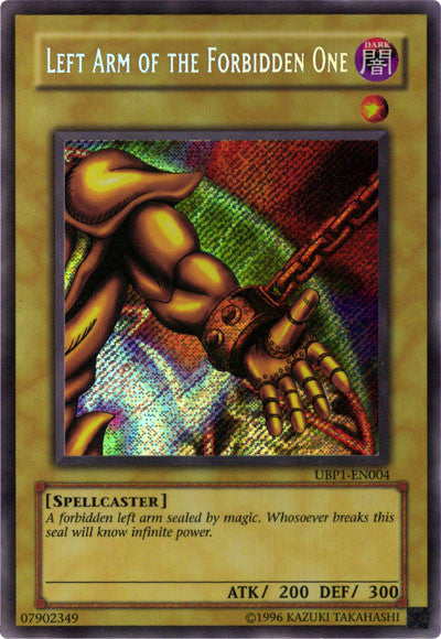 Left Arm of the Forbidden One [UBP1-EN004] Secret Rare | Exor Games Summserside