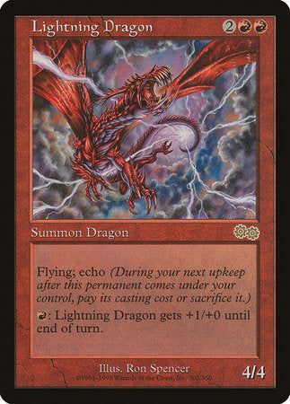 Lightning Dragon [Urza's Saga] | Exor Games Summserside