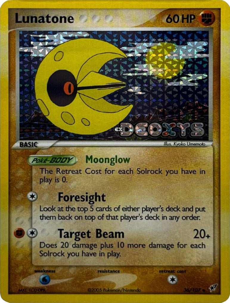Lunatone (36/107) (Stamped) [EX: Deoxys] | Exor Games Summserside