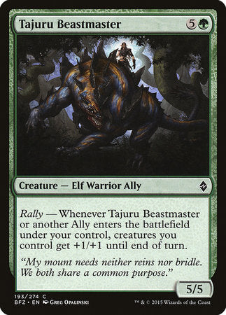 Tajuru Beastmaster [Battle for Zendikar] | Exor Games Summserside