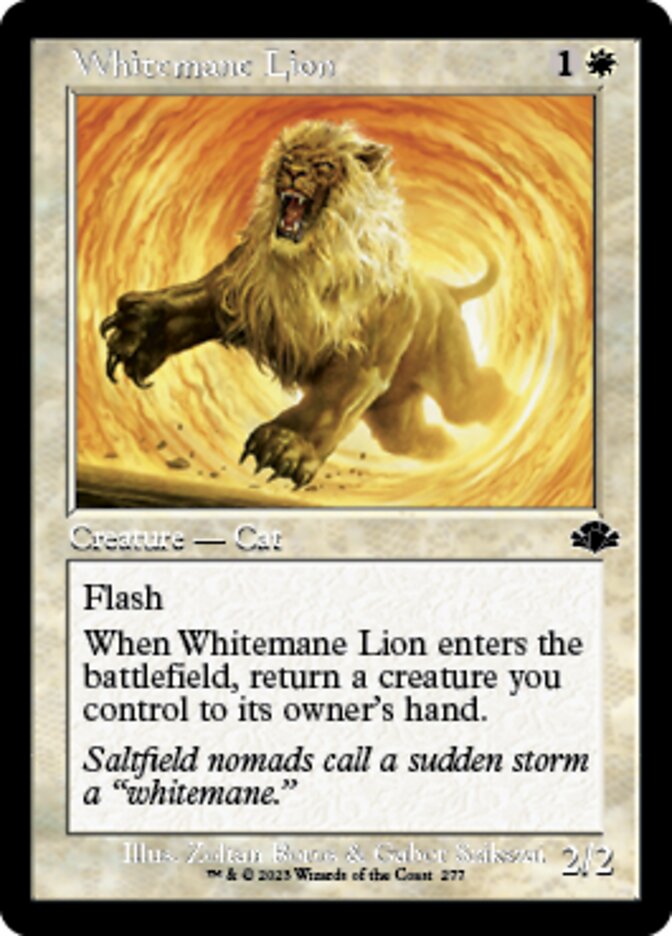 Whitemane Lion (Retro) [Dominaria Remastered] | Exor Games Summserside