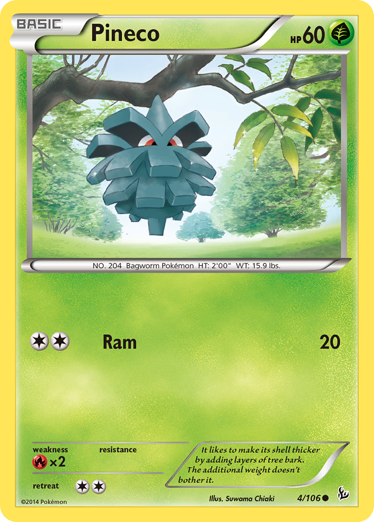 Pineco (4/106) [XY: Flashfire] | Exor Games Summserside