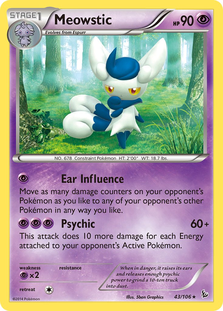 Meowstic (43/106) (Theme Deck Exclusive) [XY: Flashfire] | Exor Games Summserside