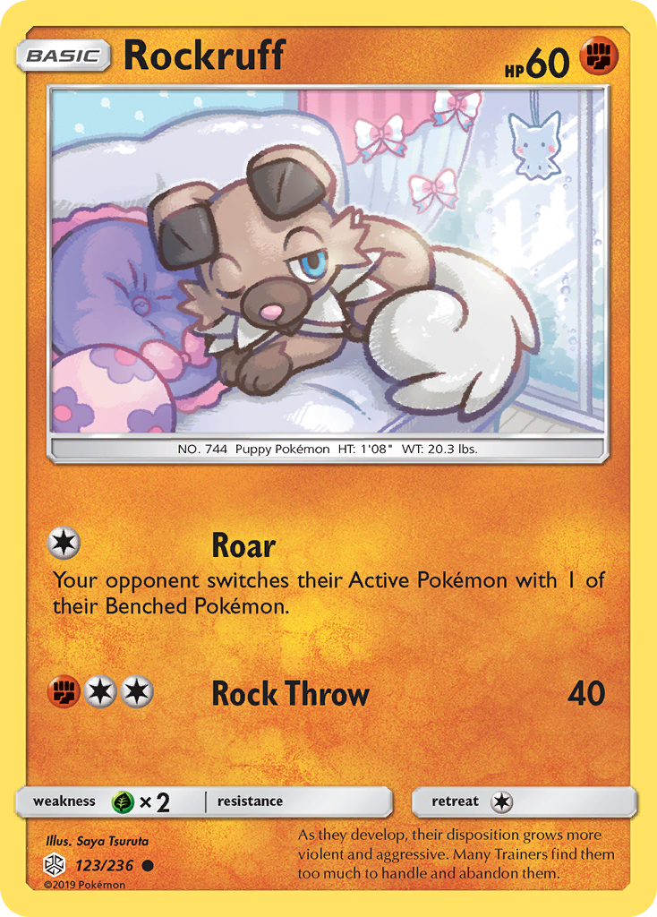 Rockruff (123/236) [Sun & Moon: Cosmic Eclipse] | Exor Games Summserside