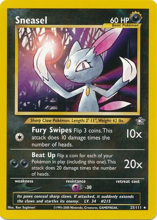 Sneasel (25/111) [Neo Genesis Unlimited] | Exor Games Summserside