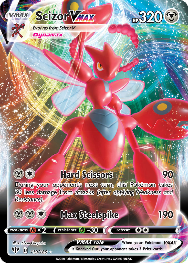 Scizor VMAX (119/189) [Sword & Shield: Darkness Ablaze] | Exor Games Summserside