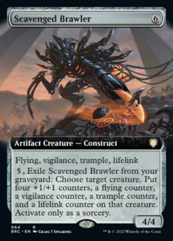 Scavenged Brawler (Extended Art) [The Brothers' War Commander] | Exor Games Summserside