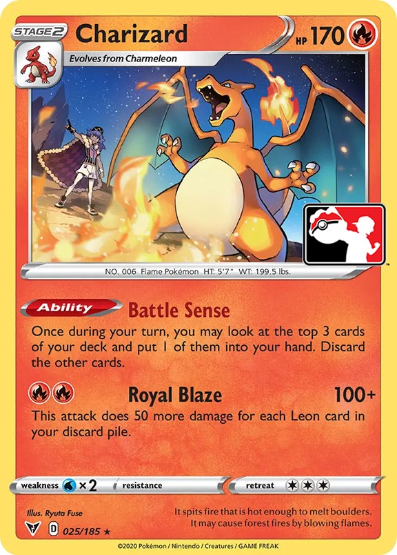 Charizard (025/185) [Prize Pack Series One] | Exor Games Summserside