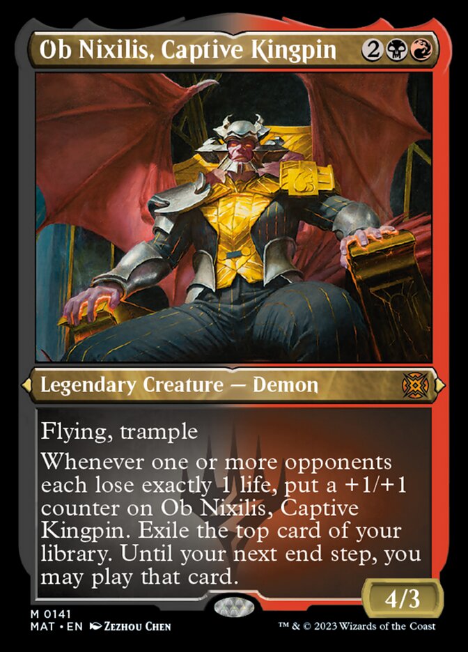 Ob Nixilis, Captive Kingpin (Foil Etched) [March of the Machine: The Aftermath] | Exor Games Summserside