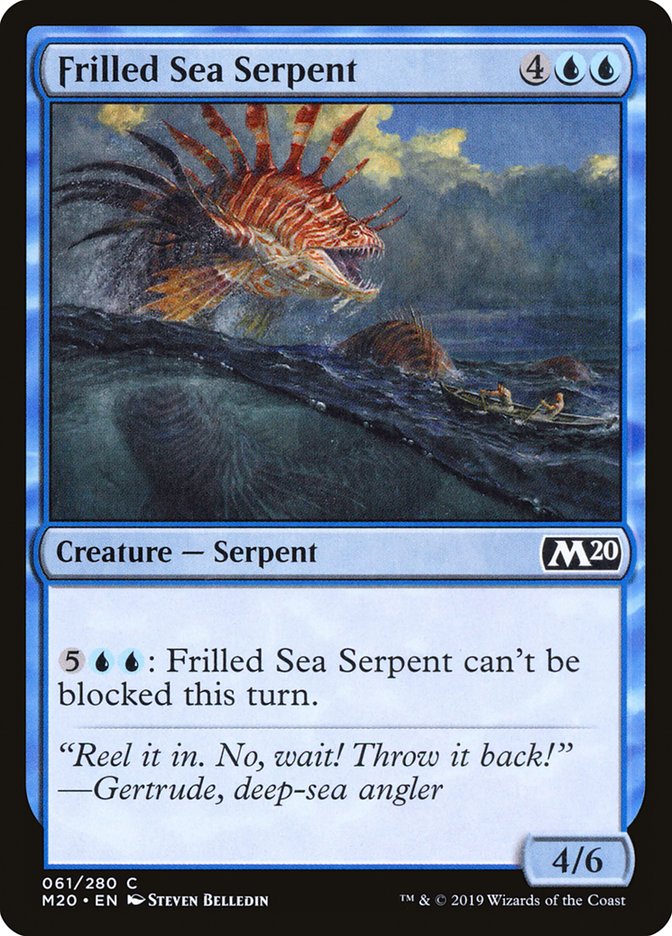 Frilled Sea Serpent [Core Set 2020] | Exor Games Summserside