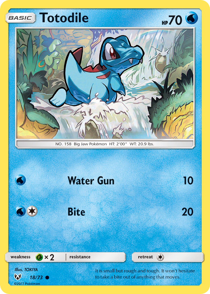 Totodile (18/73) [Sun & Moon: Shining Legends] | Exor Games Summserside