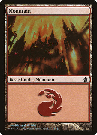 Mountain (34) [Premium Deck Series: Fire and Lightning] | Exor Games Summserside