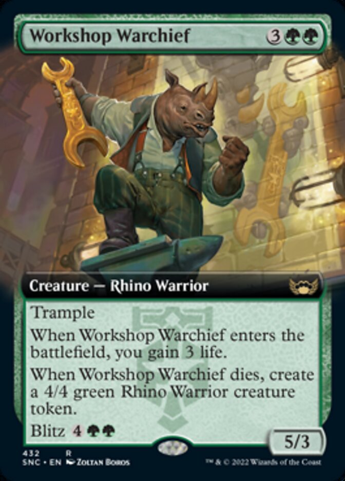 Workshop Warchief (Extended Art) [Streets of New Capenna] | Exor Games Summserside