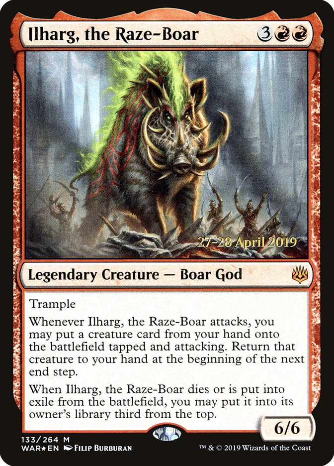 Ilharg, the Raze-Boar  [War of the Spark Prerelease Promos] | Exor Games Summserside