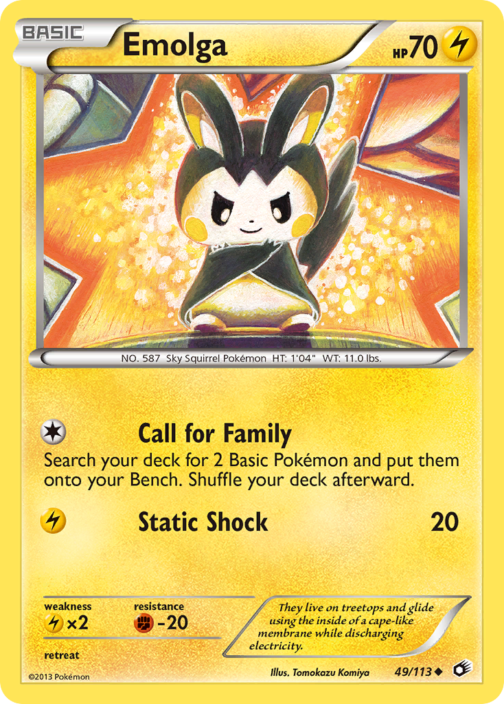 Emolga (49/113) [Black & White: Legendary Treasures] | Exor Games Summserside