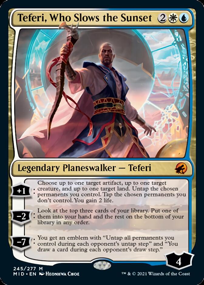 Teferi, Who Slows the Sunset [Innistrad: Midnight Hunt] | Exor Games Summserside