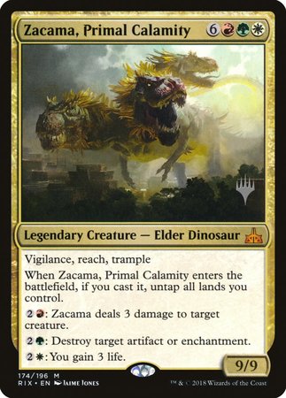 Zacama, Primal Calamity [Rivals of Ixalan Promos] | Exor Games Summserside