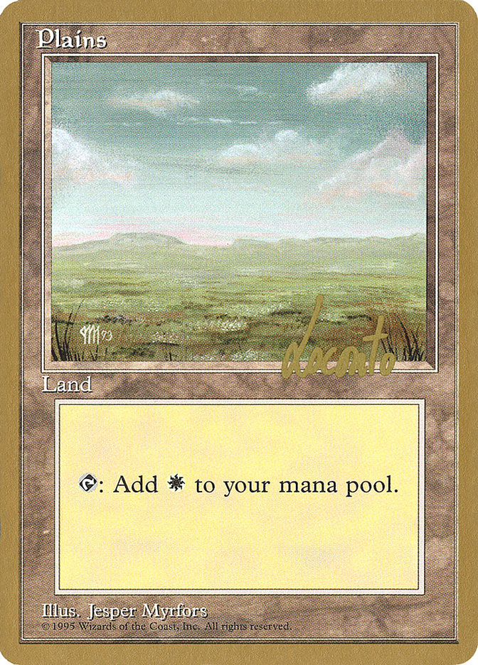 Plains (ml364) (Michael Loconto) [Pro Tour Collector Set] | Exor Games Summserside