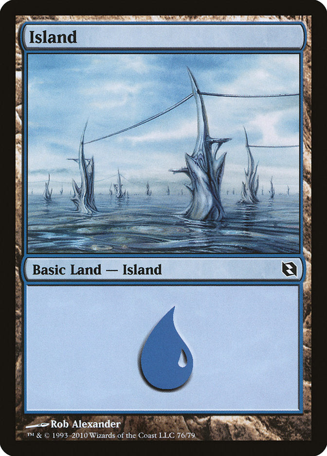 Island (76) [Duel Decks: Elspeth vs. Tezzeret] | Exor Games Summserside