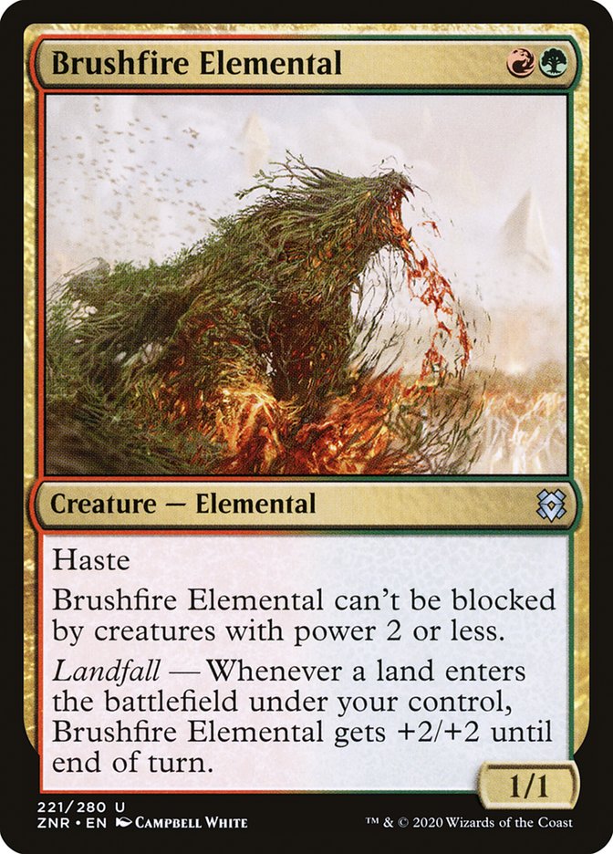 Brushfire Elemental [Zendikar Rising] | Exor Games Summserside