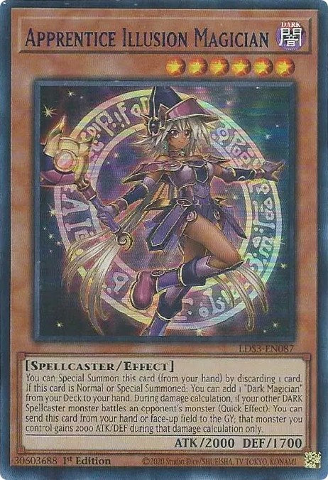 Apprentice Illusion Magician (Blue) [LDS3-EN087] Ultra Rare | Exor Games Summserside