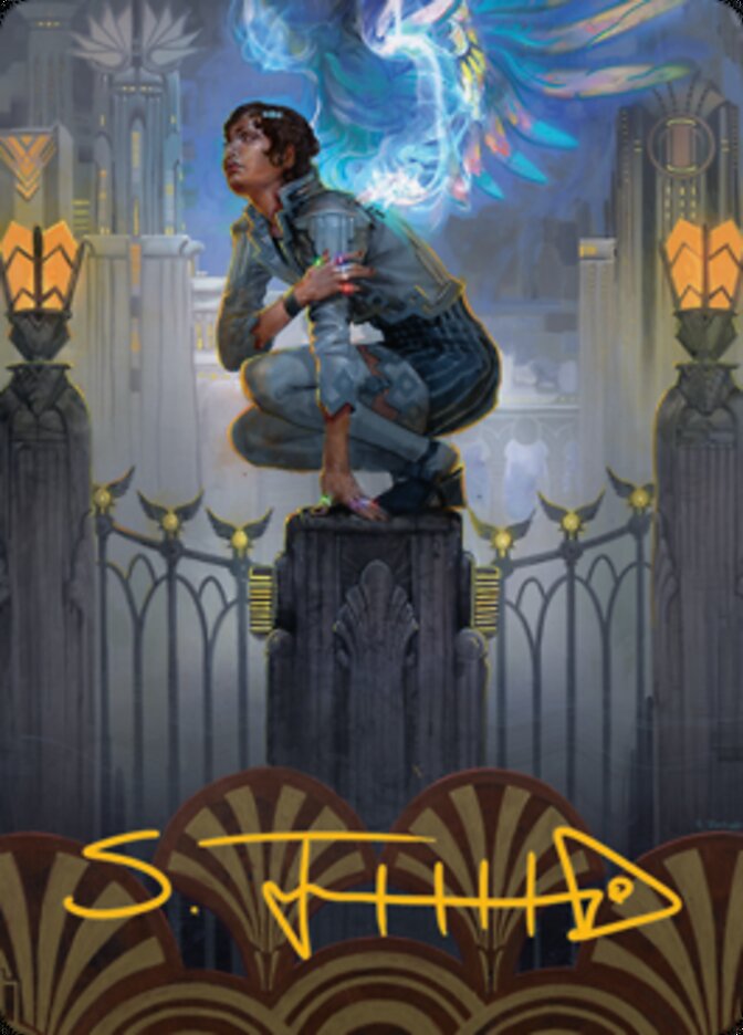 Giada, Font of Hope 2 Art Card (Gold-Stamped Signature) [Streets of New Capenna Art Series] | Exor Games Summserside