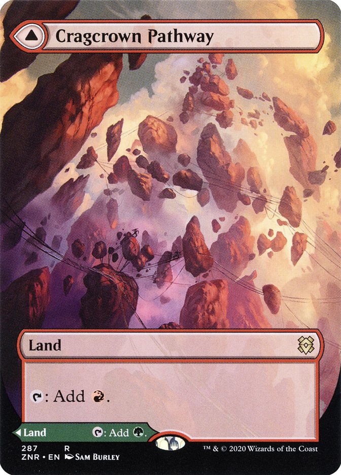 Cragcrown Pathway // Timbercrown Pathway (Borderless) [Zendikar Rising] | Exor Games Summserside