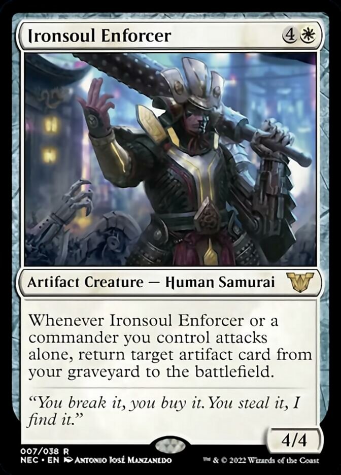 Ironsoul Enforcer [Kamigawa: Neon Dynasty Commander] | Exor Games Summserside