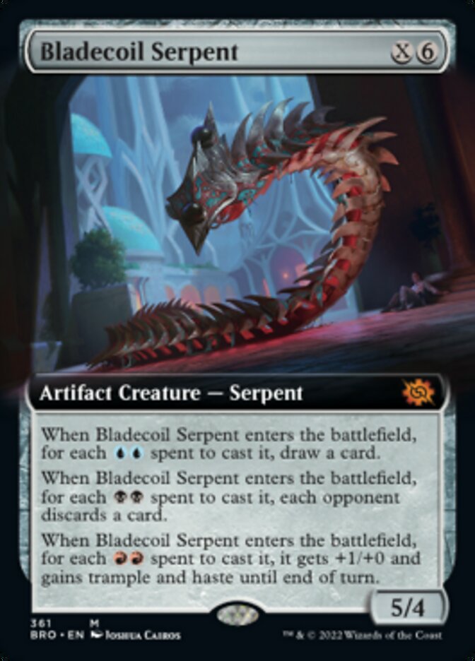 Bladecoil Serpent (Extended Art) [The Brothers' War] | Exor Games Summserside