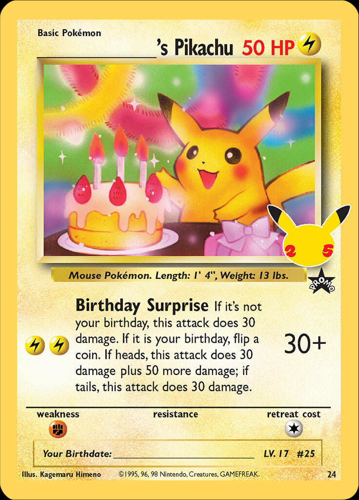 _____'s Pikachu (24) [Celebrations: 25th Anniversary - Classic Collection] | Exor Games Summserside