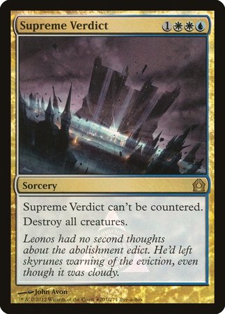 Supreme Verdict [Return to Ravnica Promos] | Exor Games Summserside