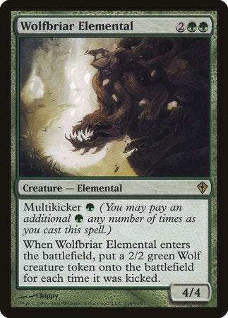 Wolfbriar Elemental [Worldwake] | Exor Games Summserside