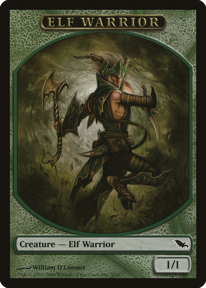 Elf Warrior (5/12) [Shadowmoor Tokens] | Exor Games Summserside