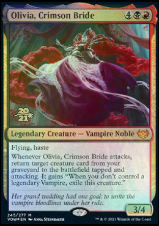 Olivia, Crimson Bride [Innistrad: Crimson Vow Prerelease Promos] | Exor Games Summserside